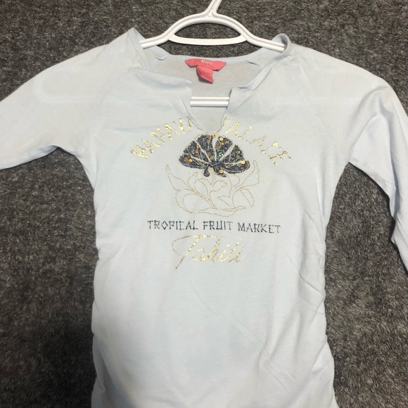 Sirens Light Blue XS 3/4 length top - Picture 3 of 3